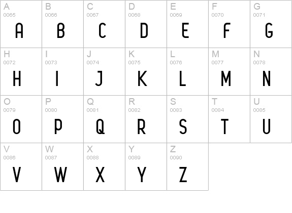 LegerBold uppercase A-Z preview
