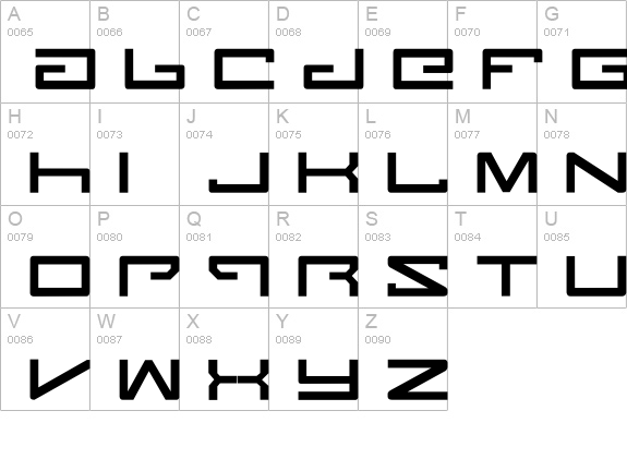 Legion uppercase A-Z preview