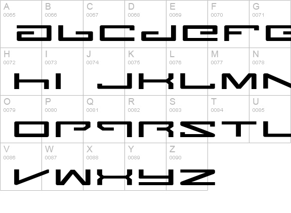 Legion Expanded uppercase A-Z preview