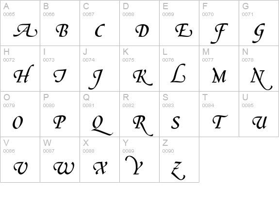 LeGriffeEF-AlternateTwo uppercase A-Z preview