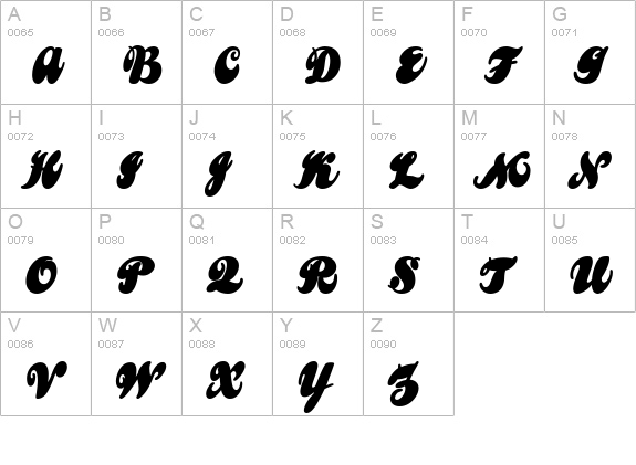 Lemonade ExtraBold uppercase A-Z preview