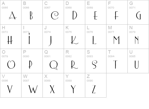LemonChicken uppercase A-Z preview
