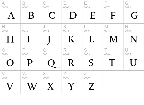 LeMondeLivreClassic Caps uppercase A-Z preview
