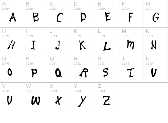 Lemonheads uppercase A-Z preview