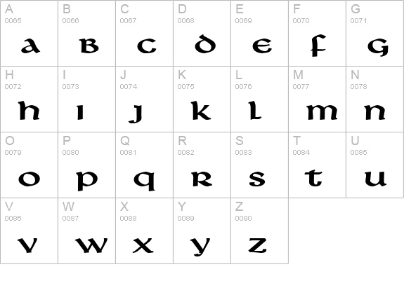 Leo Extended Bold uppercase A-Z preview