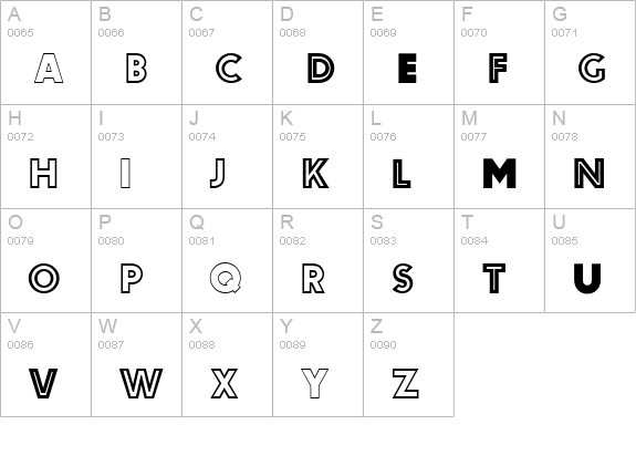 Leopard MN uppercase A-Z preview