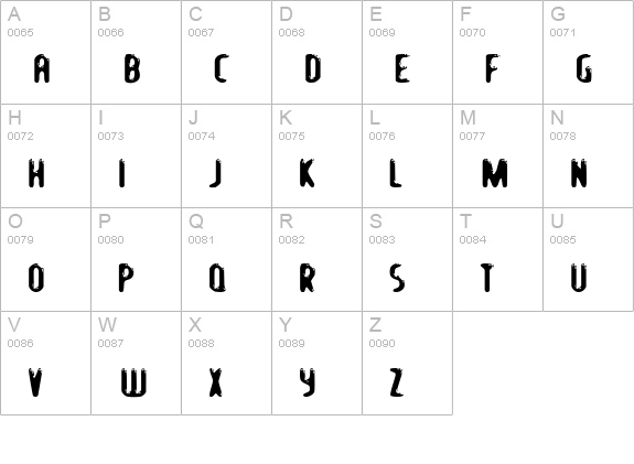Let's Eat uppercase A-Z preview