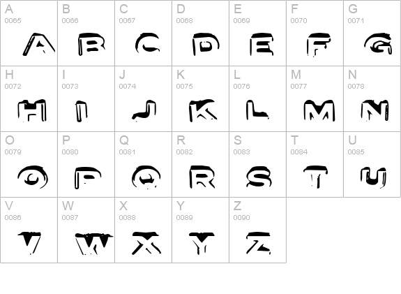 Letter Set A uppercase A-Z preview