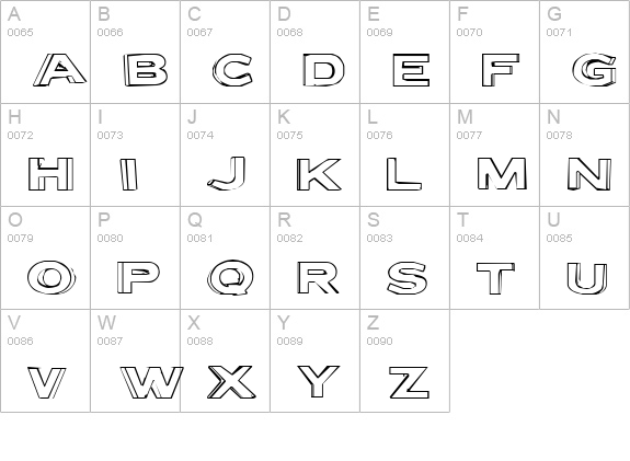 Letter Set B uppercase A-Z preview