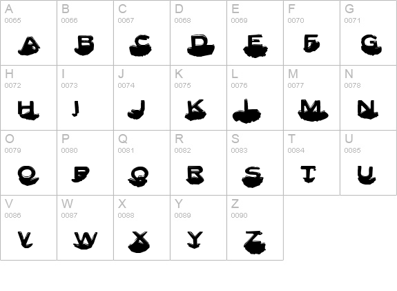 Letter Set C uppercase A-Z preview