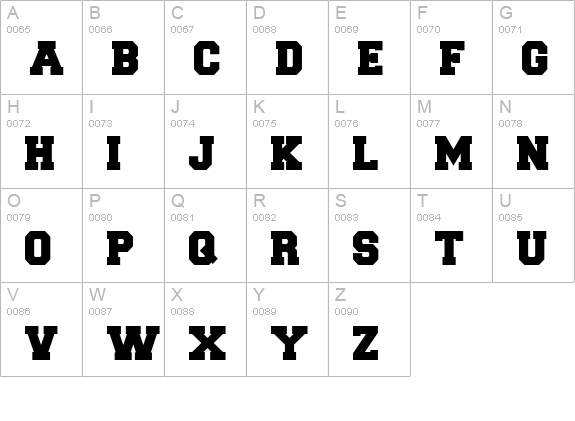 Letter Sweater Display SSi Black uppercase A-Z preview