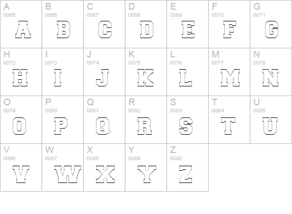 Letter Sweater Open Display SSi Normal uppercase A-Z preview
