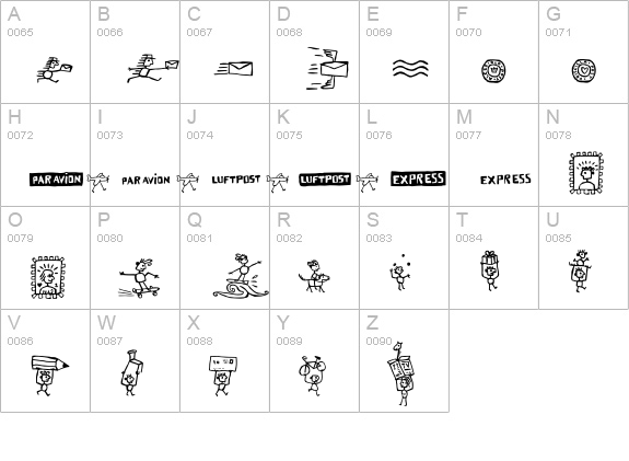 Letterine-ArchetipettiOne uppercase A-Z preview