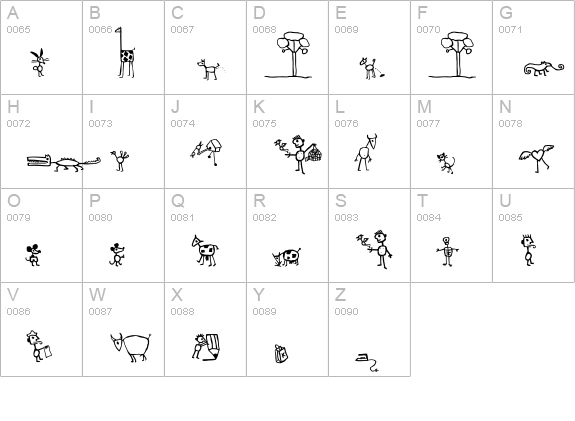 Letterine-ArchetipettiTwo uppercase A-Z preview