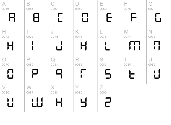Letters Laughing at their Execution uppercase A-Z preview