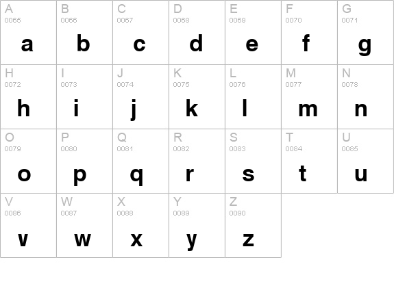 LevelFive uppercase A-Z preview