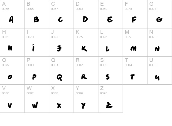 LeviMarker uppercase A-Z preview