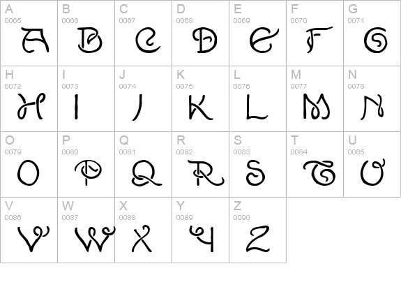Lewis F. Day 191 uppercase A-Z preview