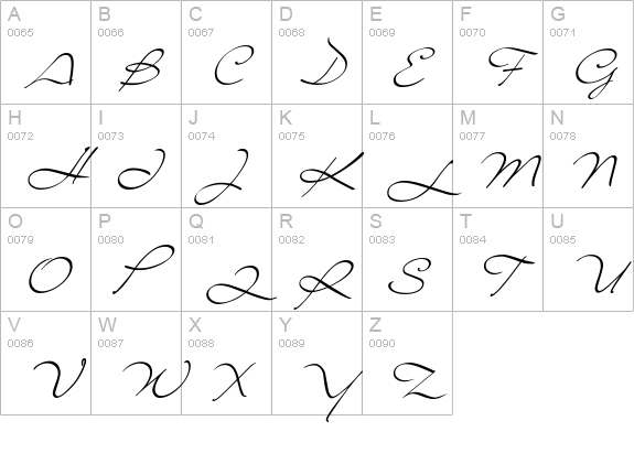 Liana uppercase A-Z preview