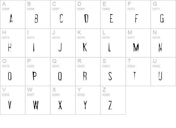 Libel Suit Gaunt uppercase A-Z preview