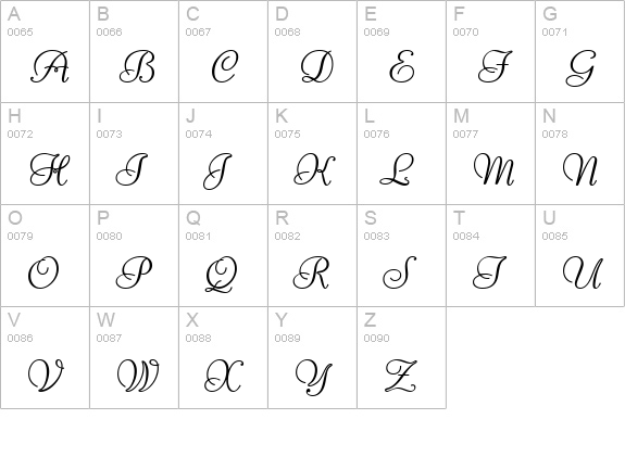 Liberate Bold uppercase A-Z preview