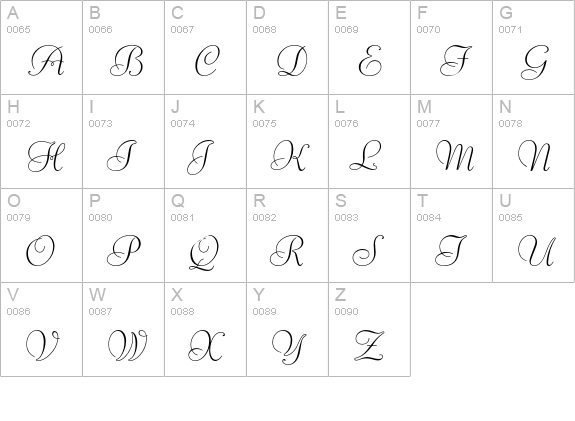 Liberty uppercase A-Z preview