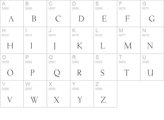 Lichtner uppercase A-Z preview