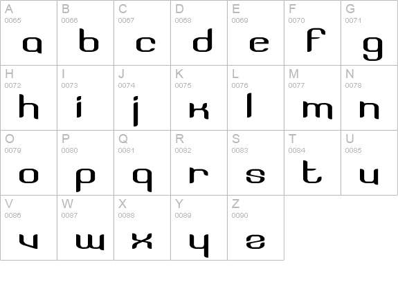 Licorice uppercase A-Z preview