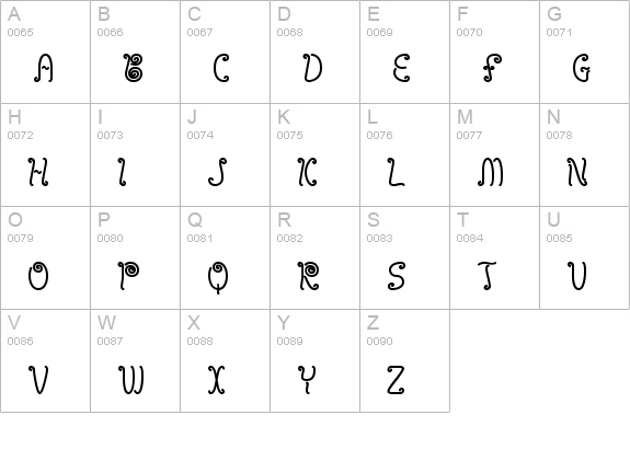 Licorice Strings BRK uppercase A-Z preview