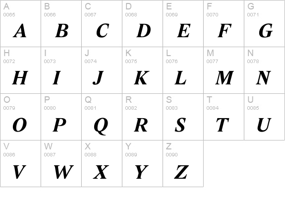 Lido STF CE Bold Italic uppercase A-Z preview