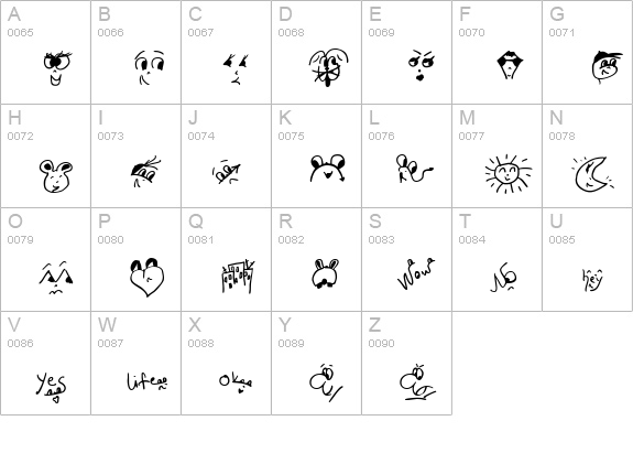 Life is life uppercase A-Z preview
