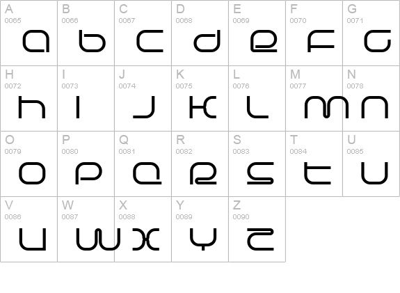 Life support uppercase A-Z preview