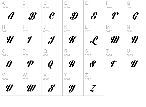 Lighthouse Personal Use uppercase A-Z preview