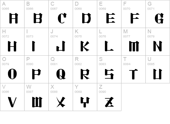 Lightmorning uppercase A-Z preview