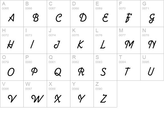Lightnin Std uppercase A-Z preview