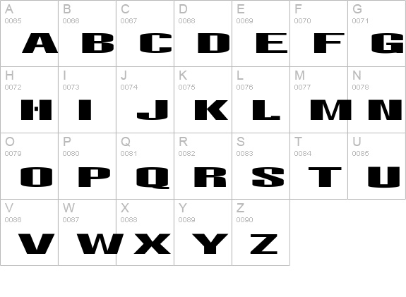 LightsOut uppercase A-Z preview