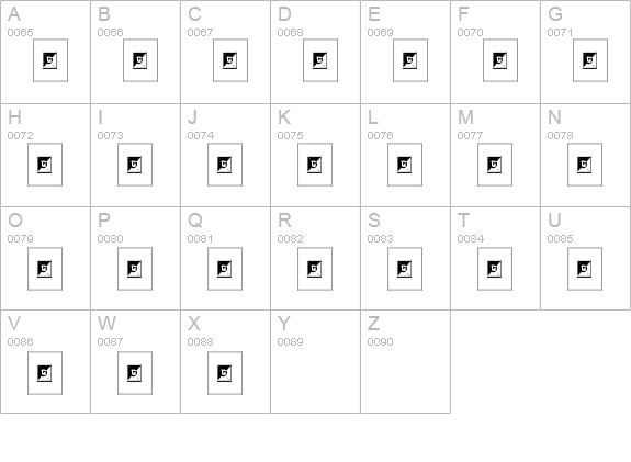 Lil Gent uppercase A-Z preview