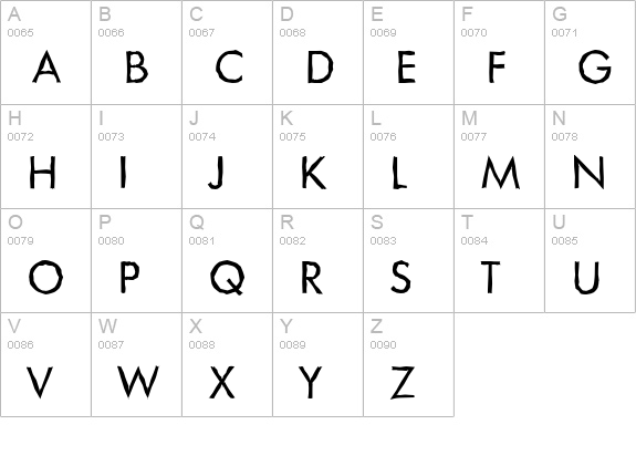 LimerickAntique-Regular uppercase A-Z preview
