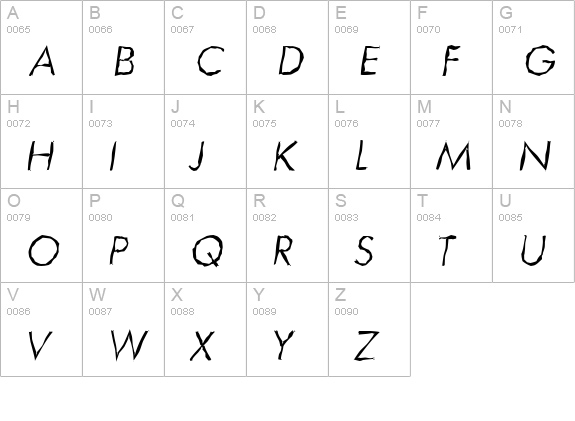 LimerickRandom-Light-Italic uppercase A-Z preview