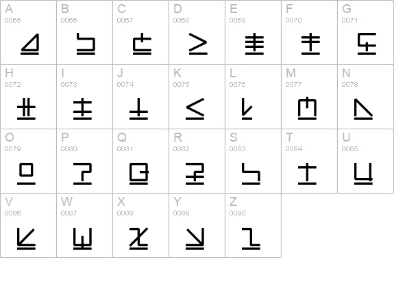 LinearKonstrukt uppercase A-Z preview