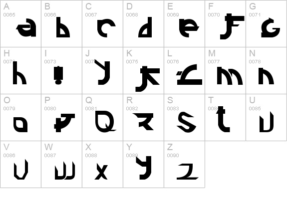 Linkin uppercase A-Z preview