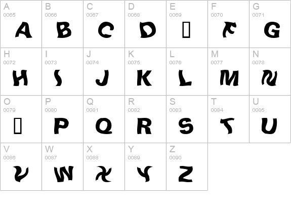 LinusPlaySW uppercase A-Z preview