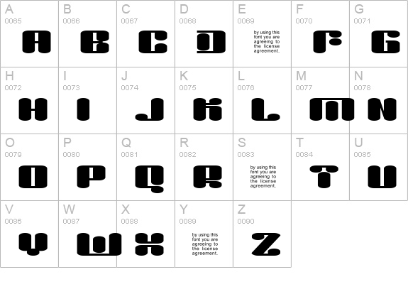 Liquid Sex UNPAID DEMO uppercase A-Z preview