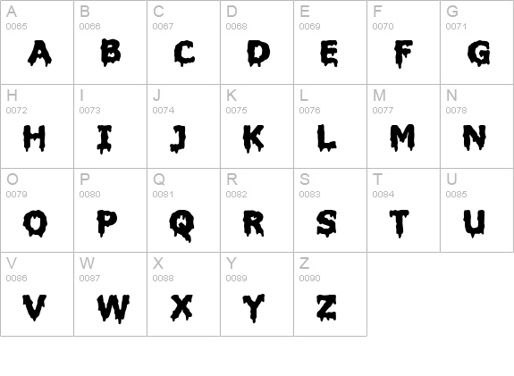 Liquidism part 2 uppercase A-Z preview
