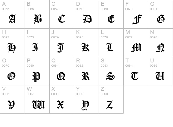 Lisanne-Light uppercase A-Z preview