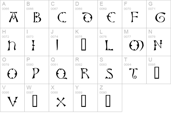 Lisbjerg uppercase A-Z preview