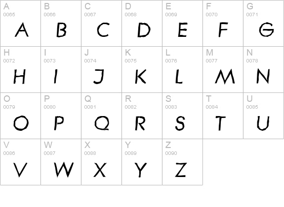 LiteraAntique-BoldItalic uppercase A-Z preview