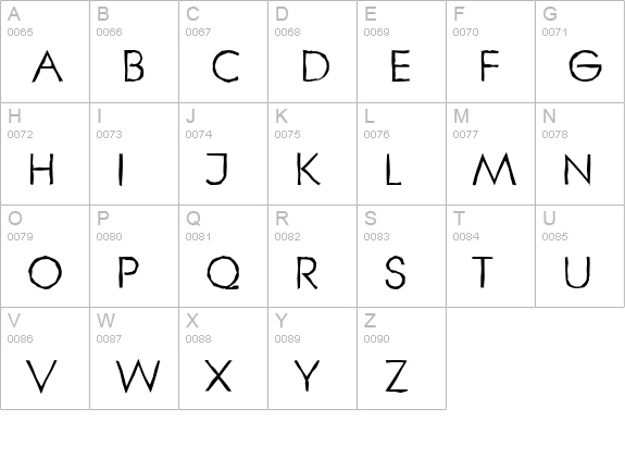 LiteraAntique-Regular uppercase A-Z preview