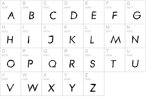LiteraRandom-BoldItalic uppercase A-Z preview