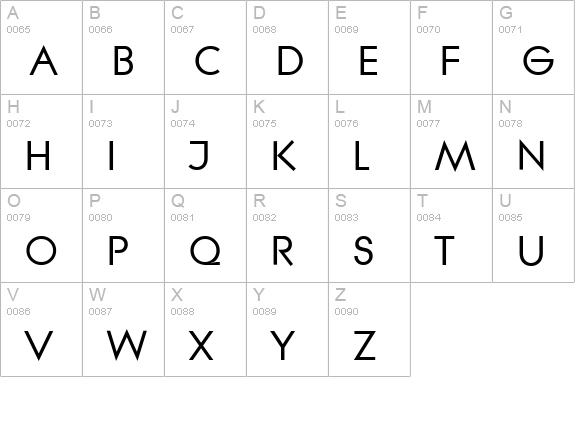 LiteraSerial-Bold uppercase A-Z preview